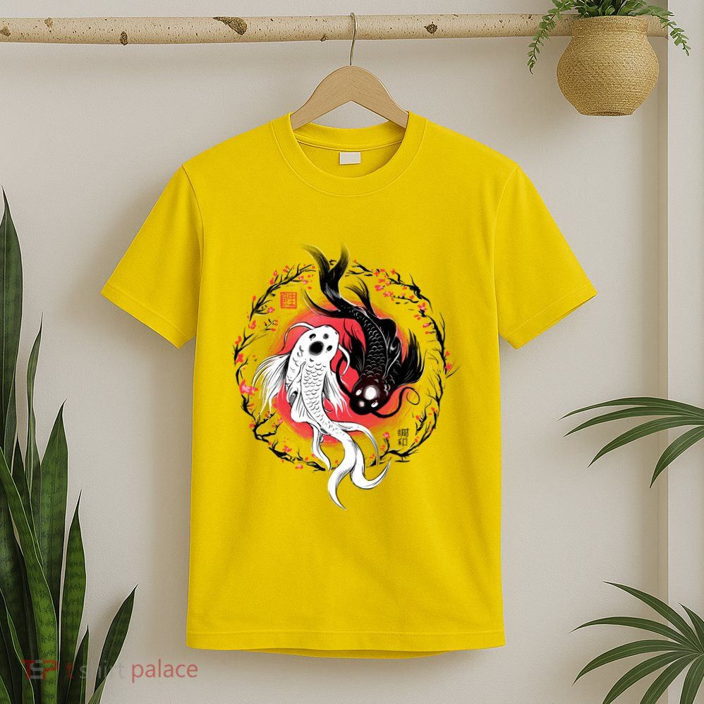 Koi Fish Ying Yang Japanese T-Shirt