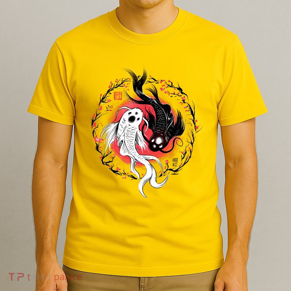 Koi Fish Ying Yang Japanese T-Shirt