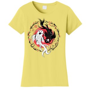 Koi Fish Ying Yang Japanese Women's T-Shirt