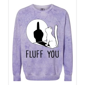 Kitten Fluff You You Fluffin Fluff You Cat Gift Colorblast Crewneck Sweatshirt