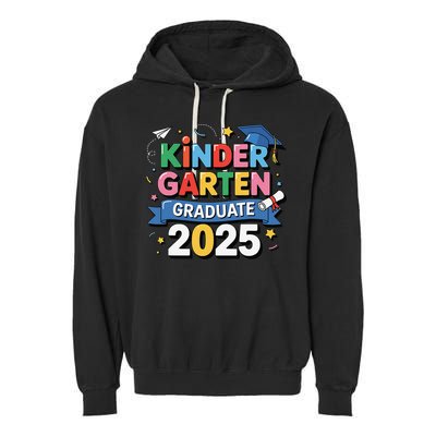 Kindergarten Graduation 2025 Graduate Grad Garment-Dyed Fleece Hoodie