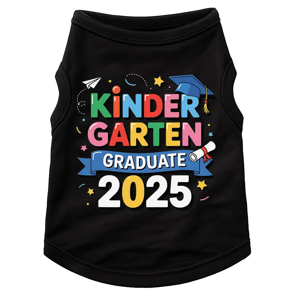 Kindergarten Graduation 2025 Graduate Grad Doggie Tank