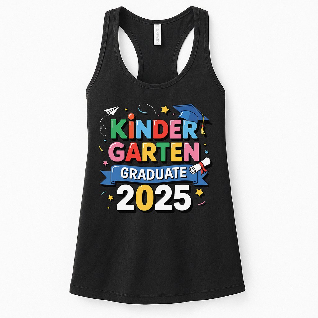 Kindergarten Graduation 2025 Graduate Grad Womens Tank Top