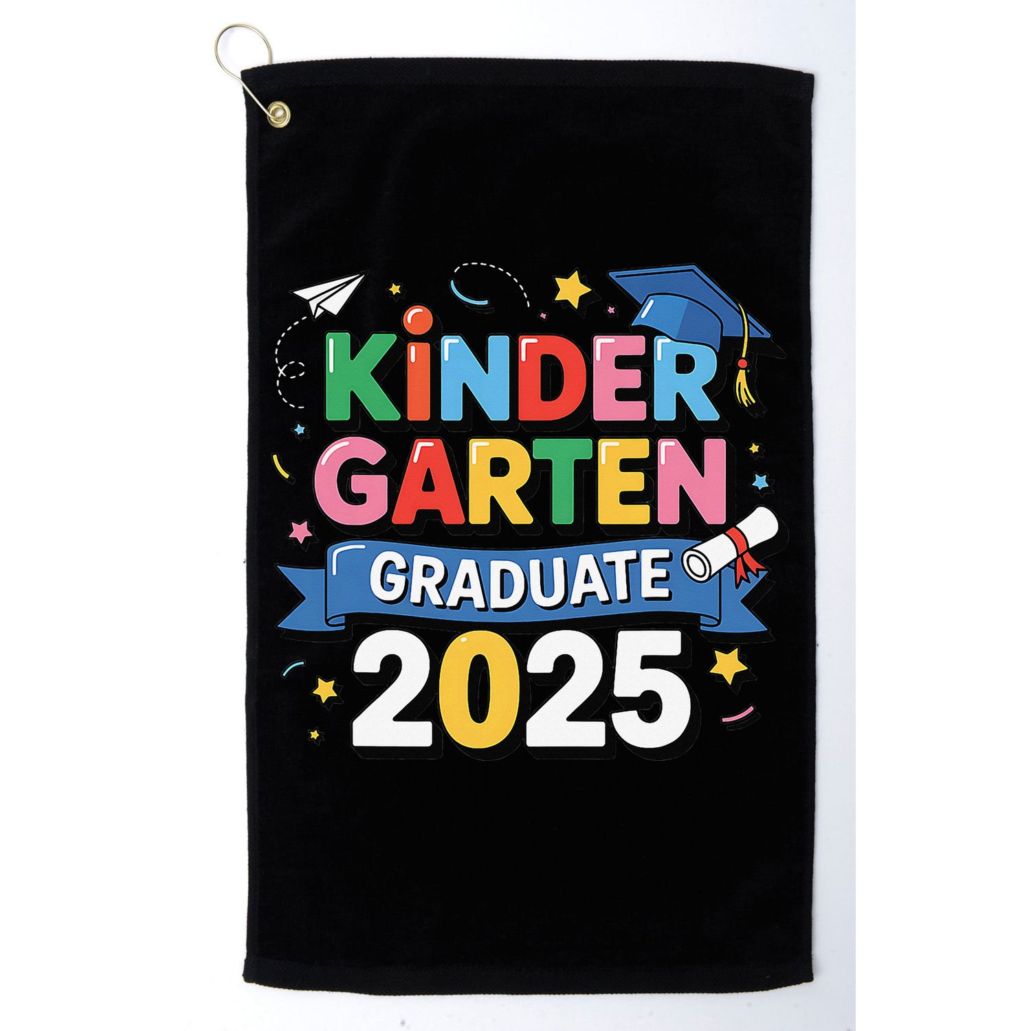 Kindergarten Graduation 2025 Graduate Grad Golf Towel