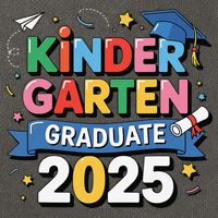 Kindergarten Graduation 2025 Graduate Grad Cotton Canvas Backpack