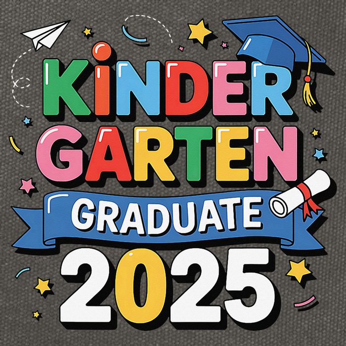 Kindergarten Graduation 2025 Graduate Grad Cotton Canvas Backpack
