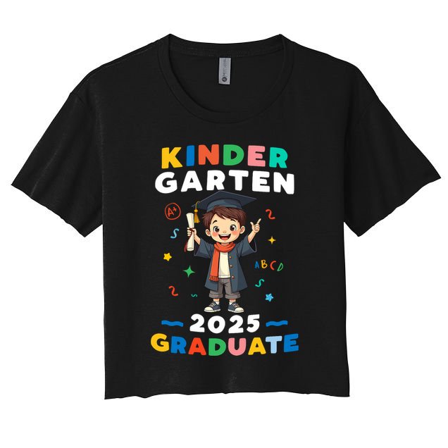 Kindergarten Graduation 2025 Graduate Teachers  Crop Top