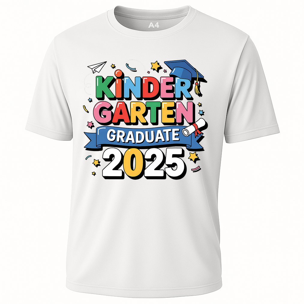 Kindergarten Graduation 2025 Graduate  Cooling Performance Crew T-Shirt