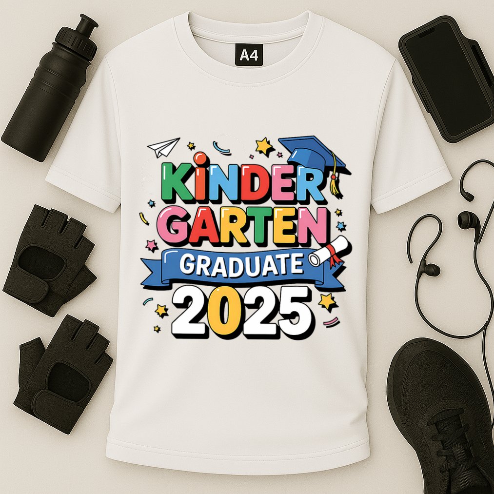 Kindergarten Graduation 2025 Graduate  Cooling Performance Crew T-Shirt