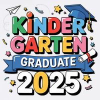 Kindergarten Graduation 2025 Graduate  Cooling Performance Crew T-Shirt