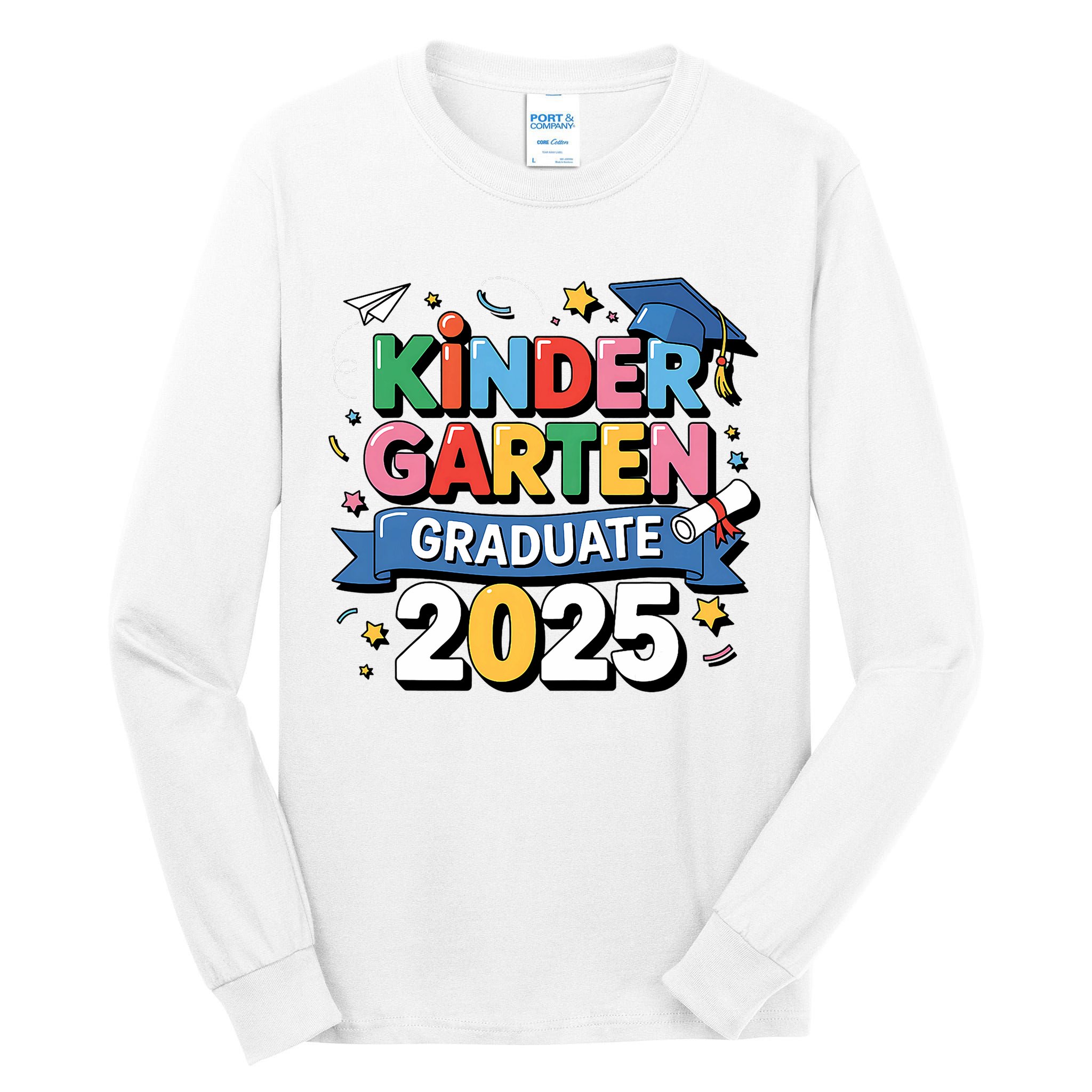 Kindergarten Graduation 2025 Graduate  Tall Long Sleeve T-Shirt