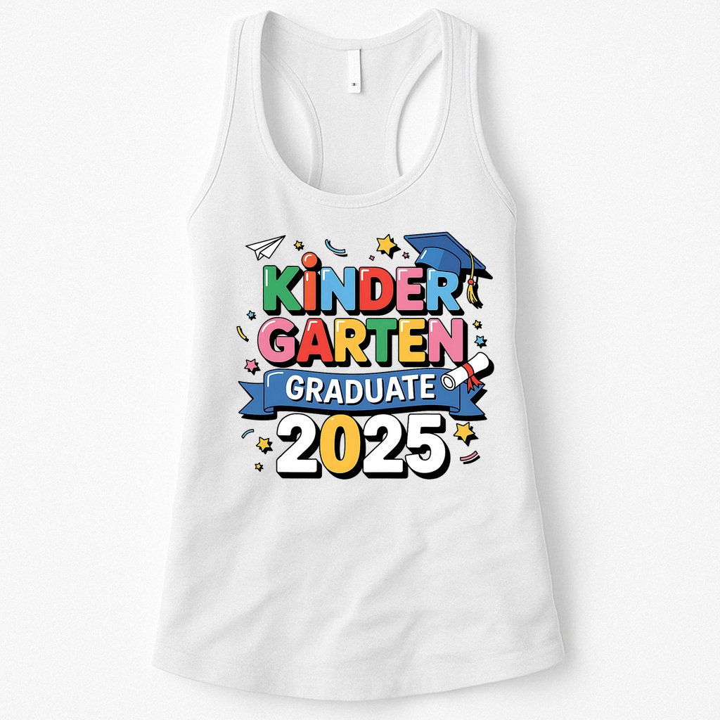 Kindergarten Graduation 2025 Graduate  Womens Tank Top