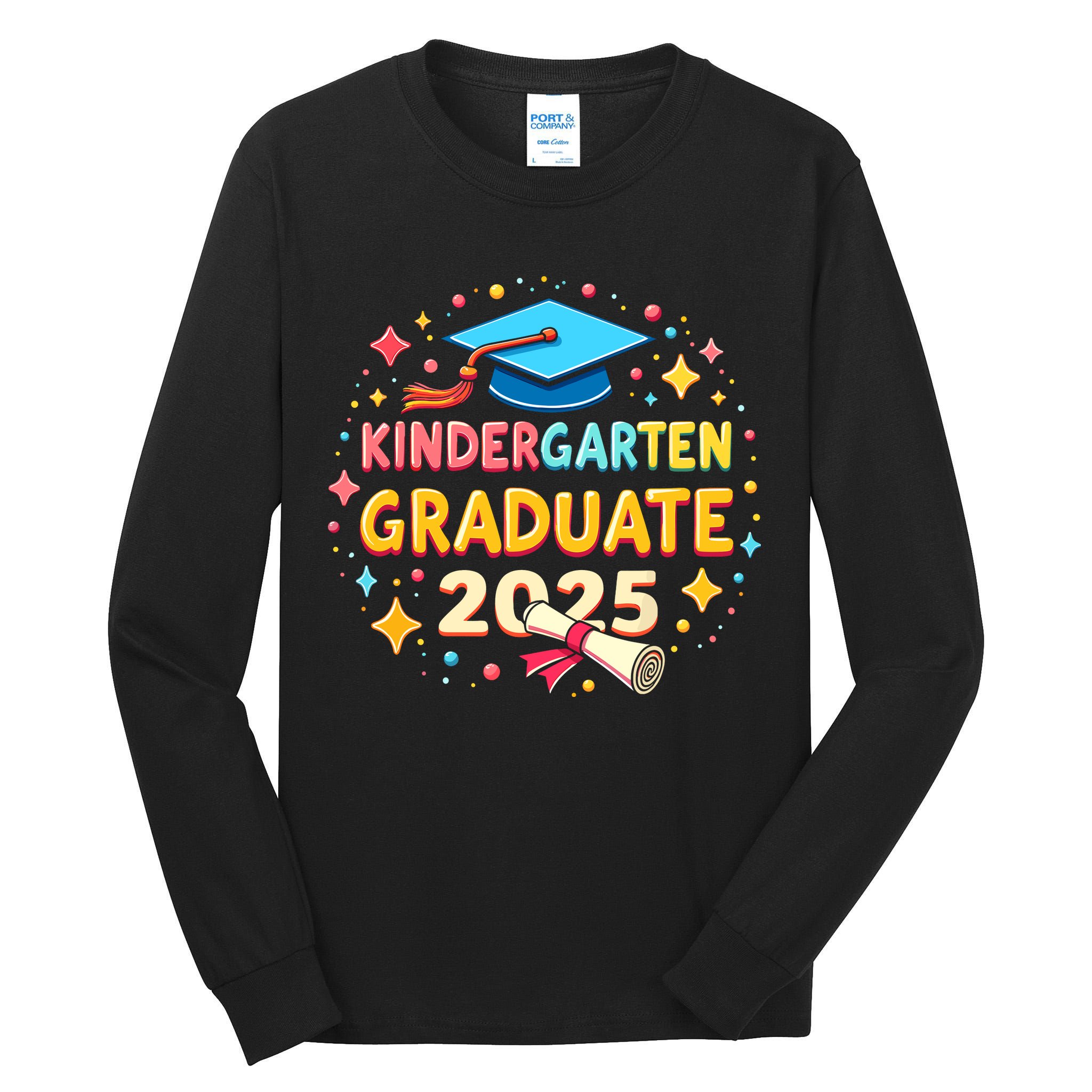 Kindergarten Graduation 2025 Graduate Tall Long Sleeve T-Shirt