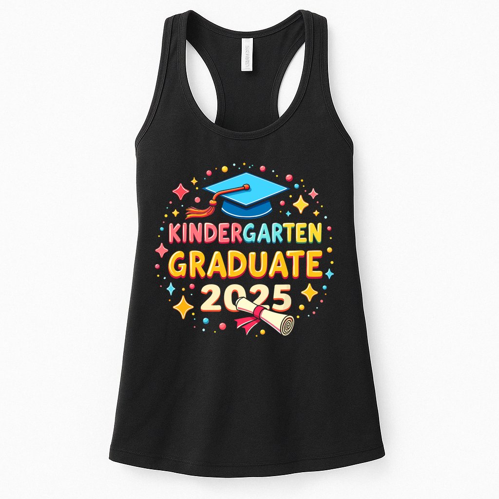 Kindergarten Graduation 2025 Graduate Womens Tank Top