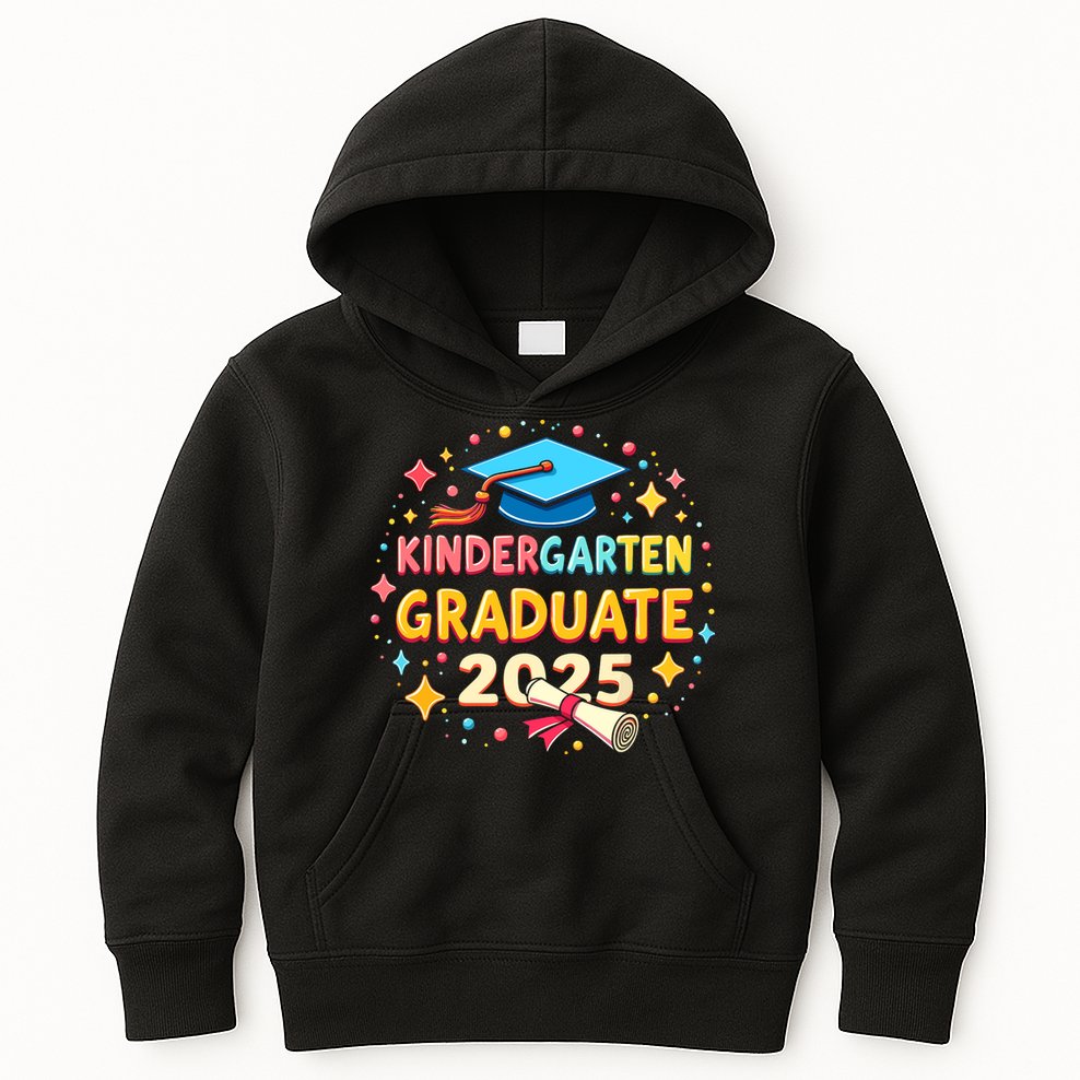 Kindergarten Graduation 2025 Graduate Kids Hoodie