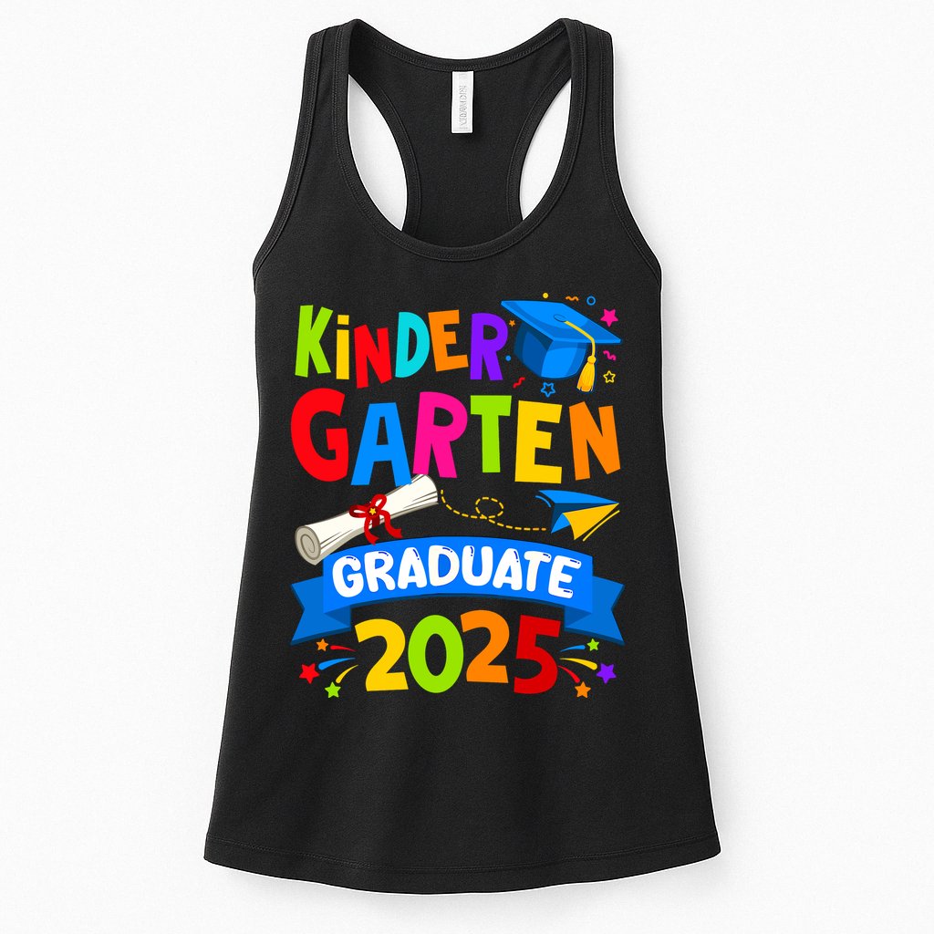 Kindergarten Graduation 2025 Graduate Womens Tank Top