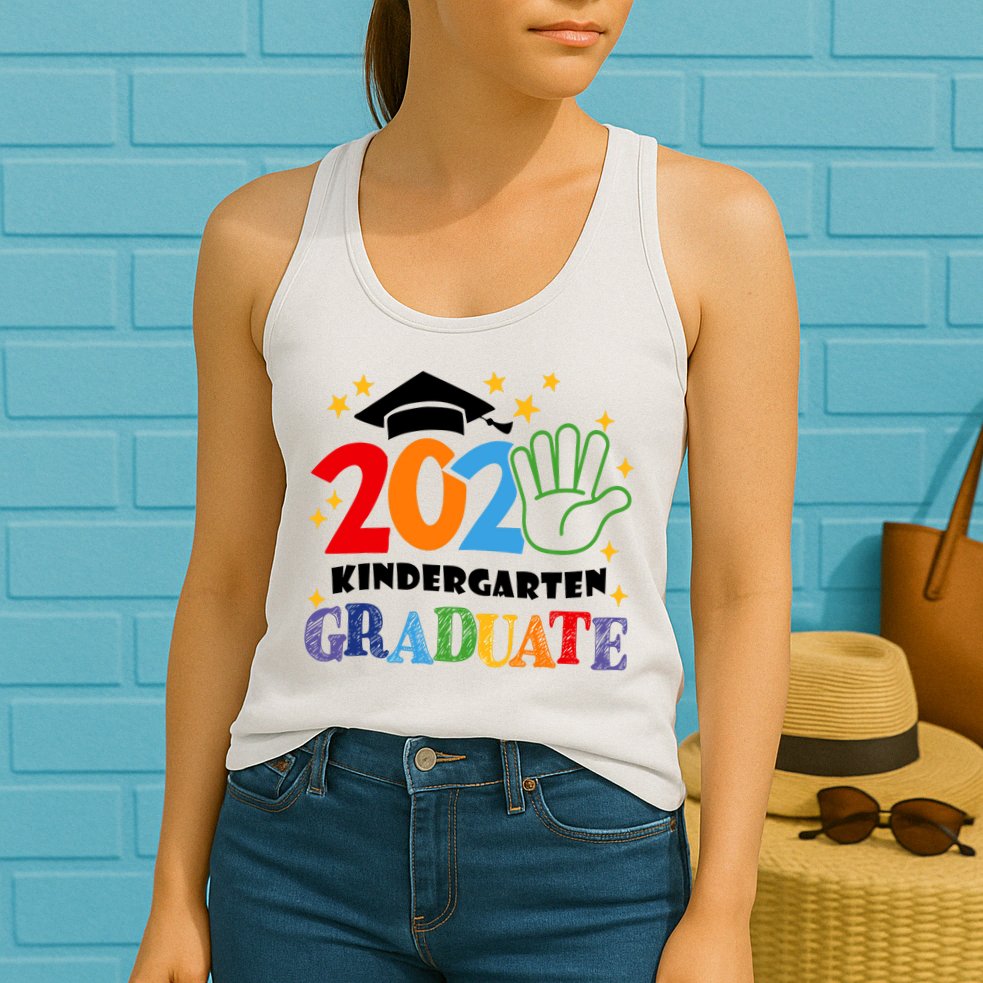 Kindergarten Graduation 2025 Graduate Womens Tank Top