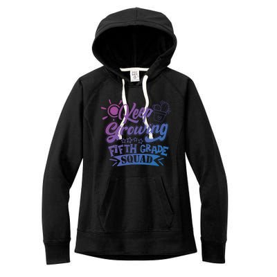 Keep Growing 5Th Fifth Grade Teacher Team Cool Gift Women's Fleece Hoodie