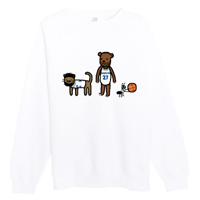 Kat Gobear Ant Wolves Big Three Limited Premium Crewneck Sweatshirt