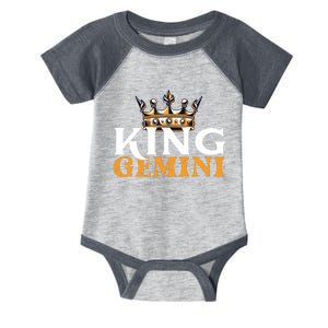 King Gemini Astrologer Astrology Zodiac Sign Horoscope Infant Baby Jersey Bodysuit