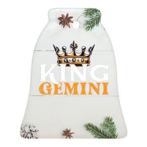 King Gemini Astrologer Astrology Zodiac Sign Horoscope Ceramic Bell Ornament