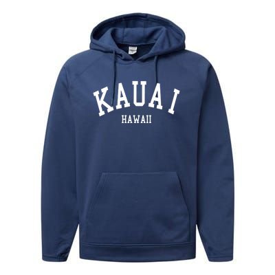 Kauai Gift Aloha Hawaii Tribe Beach Gift Performance Fleece Hoodie