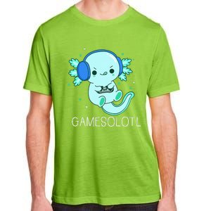 Kawaii Gamesolotl Axolotl Gamer Anime Gifts Adult ChromaSoft Performance T-Shirt