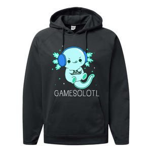 Kawaii Gamesolotl Axolotl Gamer Anime Gifts Performance Fleece Hoodie