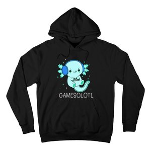 Kawaii Gamesolotl Axolotl Gamer Anime Gifts Hoodie