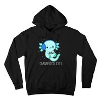 Kawaii Gamesolotl Axolotl Gamer Anime Gifts Hoodie