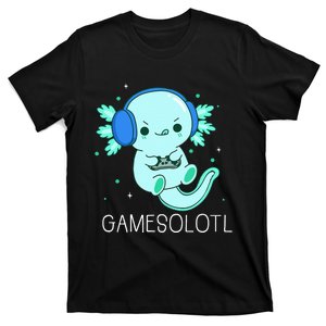 Kawaii Gamesolotl Axolotl Gamer Anime Gifts T-Shirt