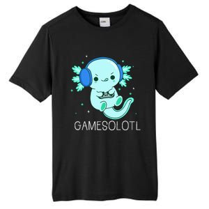 Kawaii Gamesolotl Axolotl Gamer Anime Gifts Tall Fusion ChromaSoft Performance T-Shirt