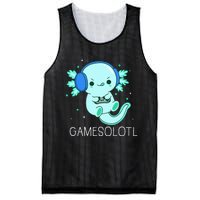 Kawaii Gamesolotl Axolotl Gamer Anime Gifts Mesh Reversible Basketball Jersey Tank