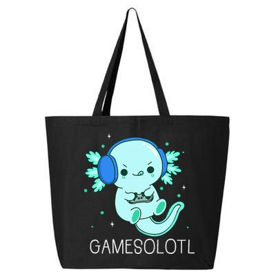 Kawaii Gamesolotl Axolotl Gamer Anime Gifts 25L Jumbo Tote