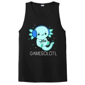 Kawaii Gamesolotl Axolotl Gamer Anime Gifts PosiCharge Competitor Tank