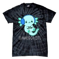 Kawaii Gamesolotl Axolotl Gamer Anime Gifts Tie-Dye T-Shirt