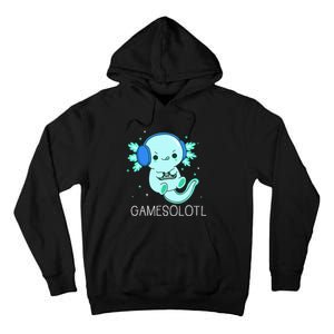 Kawaii Gamesolotl Axolotl Gamer Anime Gifts Tall Hoodie