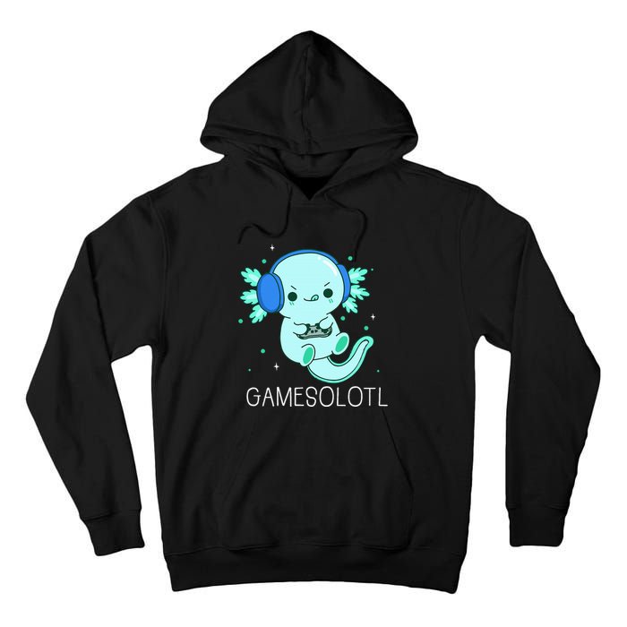 Kawaii Gamesolotl Axolotl Gamer Anime Gifts Tall Hoodie