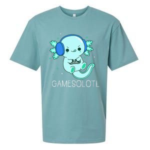 Kawaii Gamesolotl Axolotl Gamer Anime Gifts Sueded Cloud Jersey T-Shirt