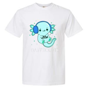 Kawaii Gamesolotl Axolotl Gamer Anime Gifts Garment-Dyed Heavyweight T-Shirt