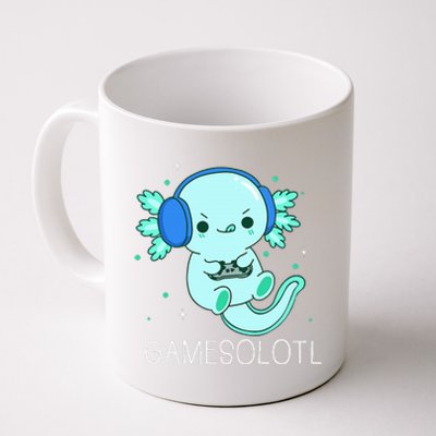 Kawaii Gamesolotl Axolotl Gamer Anime Gifts Coffee Mug