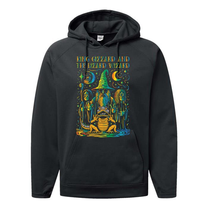 King Gizzard And The Lizard Wizard Original Fan Art Performance Fleece Hoodie