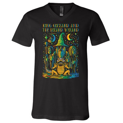 King Gizzard And The Lizard Wizard Original Fan Art V-Neck T-Shirt