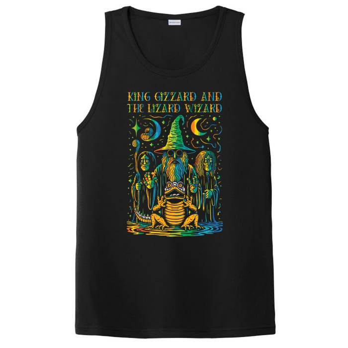 King Gizzard And The Lizard Wizard Original Fan Art PosiCharge Competitor Tank