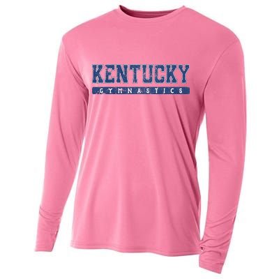 Kentucky Gymnastics Blue Cooling Performance Long Sleeve Crew