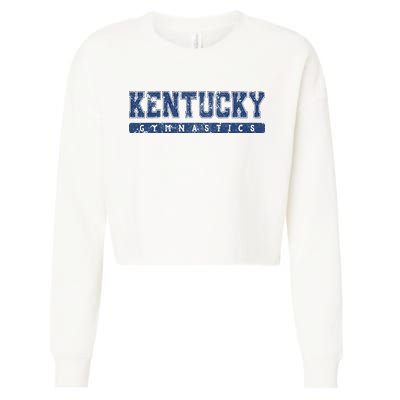 Kentucky Gymnastics Blue Cropped Pullover Crew