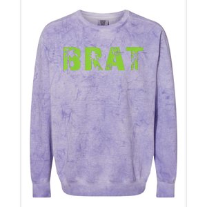 Kamala Green Brat Coconut Tree Summer Vibes Colorblast Crewneck Sweatshirt