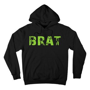 Kamala Green Brat Coconut Tree Summer Vibes Hoodie