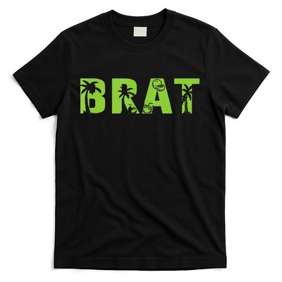 Kamala Green Brat Coconut Tree Summer Vibes T-Shirt