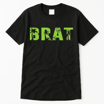 Kamala Green Brat Coconut Tree Summer Vibes Tall T-Shirt
